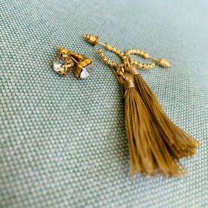 Two Pairs of Gold SHEIN Earrings